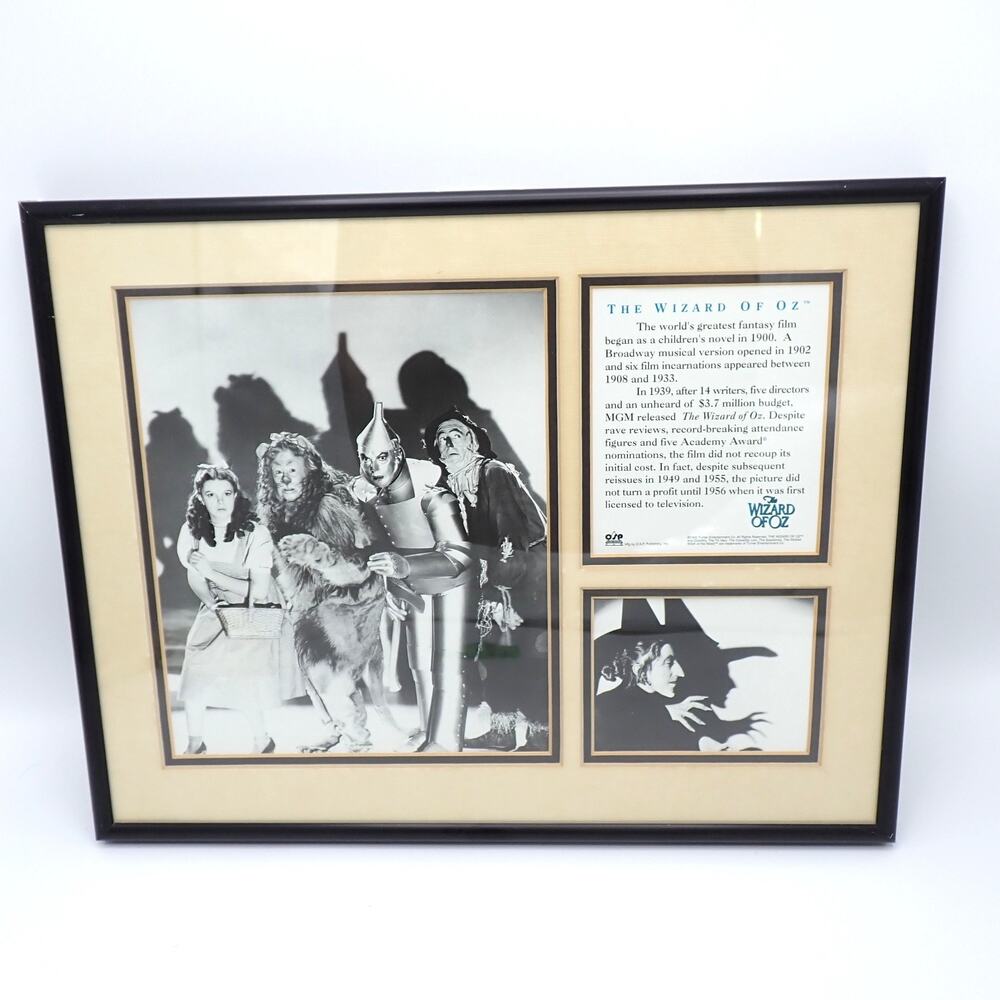 1995 Wizard of Oz Shadows Framed Print COA OSP Turner Movie Wall Art